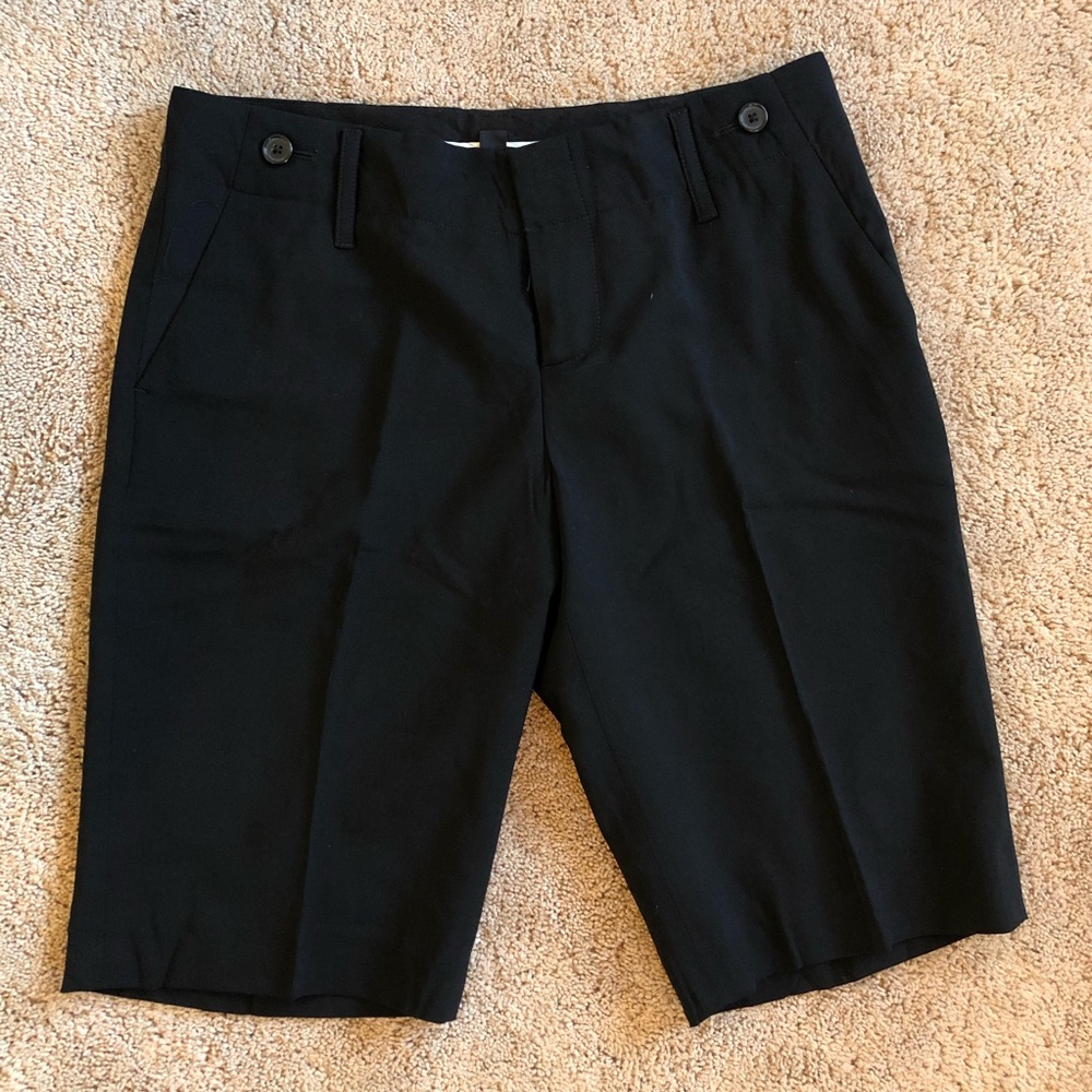Banana Republic Black Wool Suit Shorts Size 8 NWOT